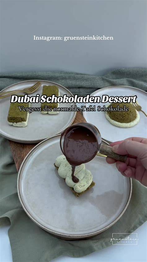 Anrichten und Servieren: Dubai Schokolade als Highlight auf dem Dessertteller