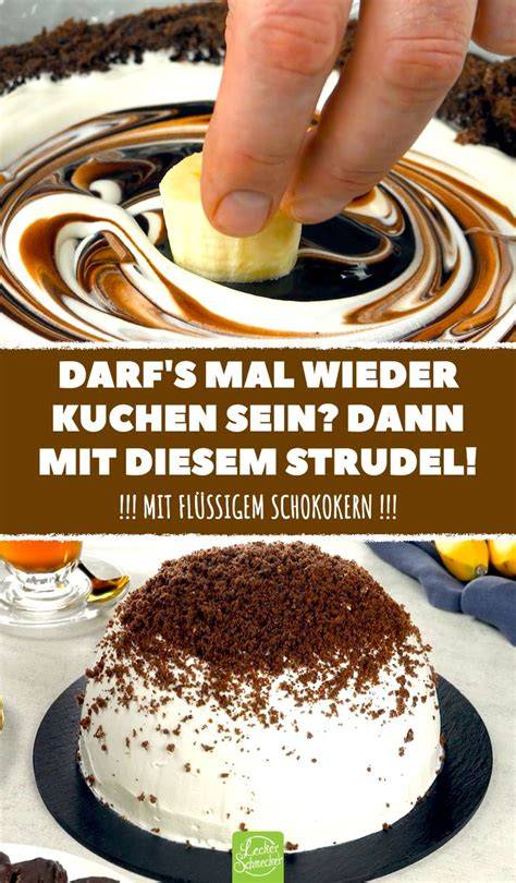 Anschnitt: saftiger Schokokern, Frischkäse-Schicht, Karamellglanz