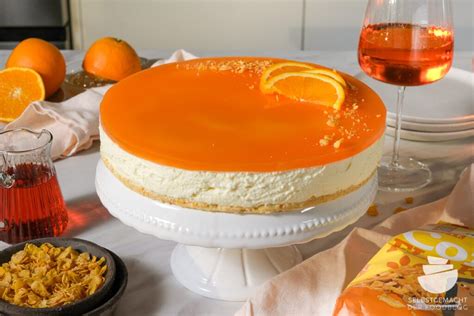 Anschnitt Aperol Spritz Torte