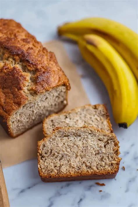 Anschnitt Bananenbrot ohne Zucker