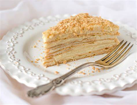 Anschnitt Napoleon Torte - Schichtenstruktur