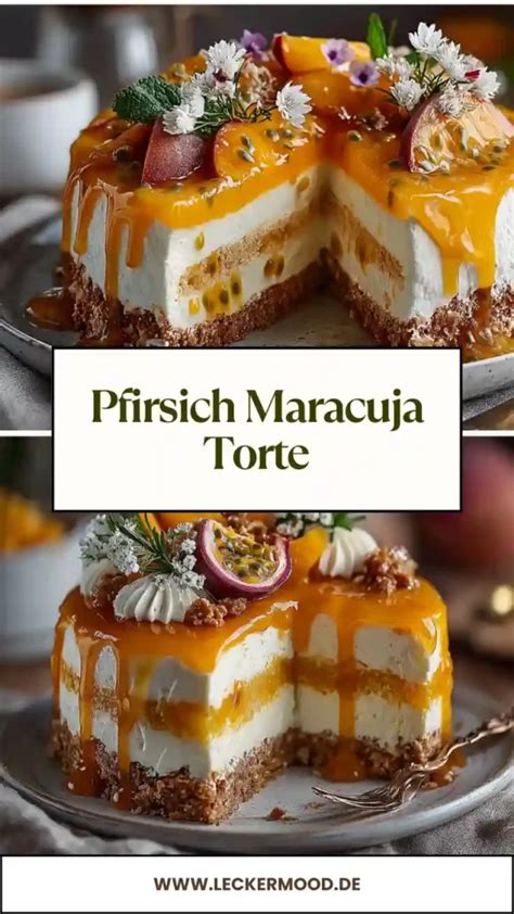 Anschnitt der Maracuja Torte mit ihren bunten Schichten