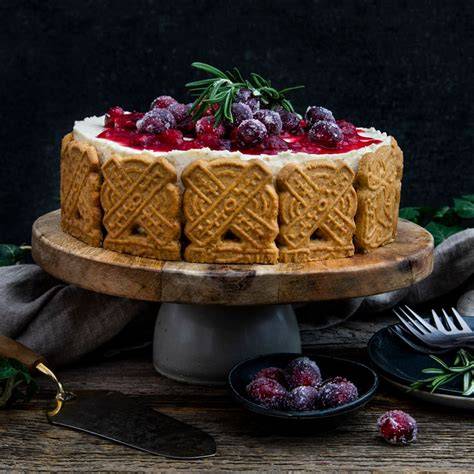 Anschnitt der fertigen Spekulatius Torte