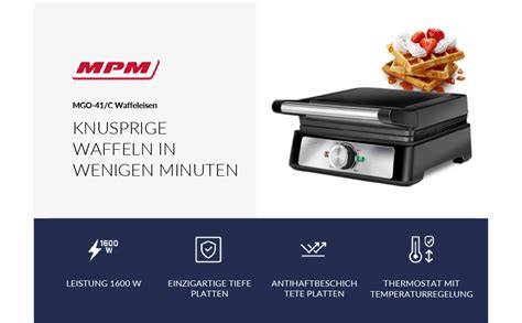 Antihaftbeschichtung und Temperaturregelung im Waffeleisen