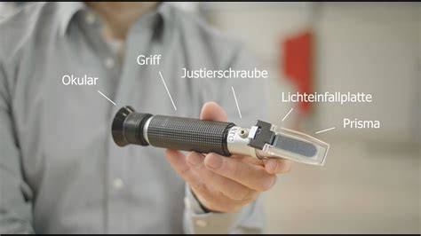 Anwendung: Probeauftragung und Messung mit dem Handrefraktometer