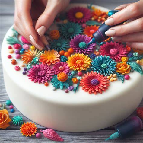 Anwendung und Verarbeitung von Fondant mit Lebensmittelfarben