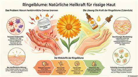 Anwendung von Honig-Handcreme auf rissiger Haut
