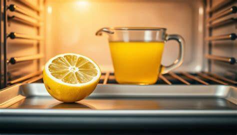 Anwendung von Zitronensaft im Backofen