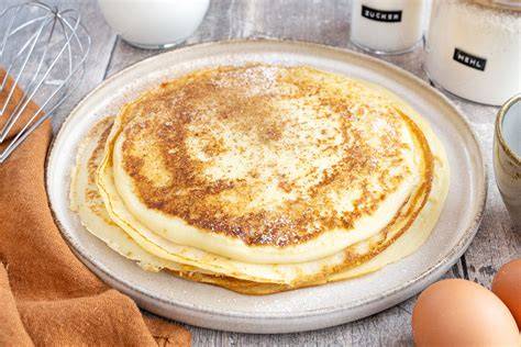 Anwendungsbeispiele: Puderzucker auf Pfannkuchen und Gebäck