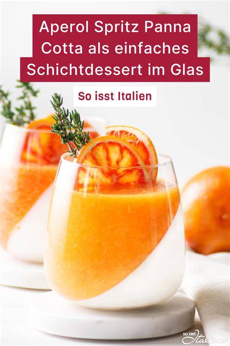 Aperol Spiegel auf Joghurtmousse im Glas