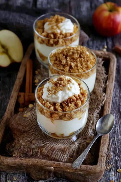 Apfel Crumble in Souffléförmchen