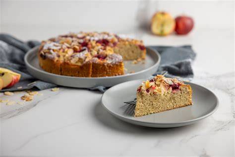 Apfel und Himbeeren als Kuchenkombination - Infografik