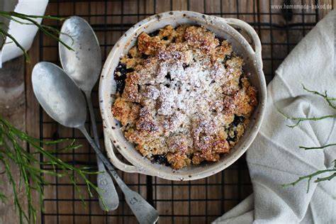 Apfel- oder Heidelbeer-Crumble