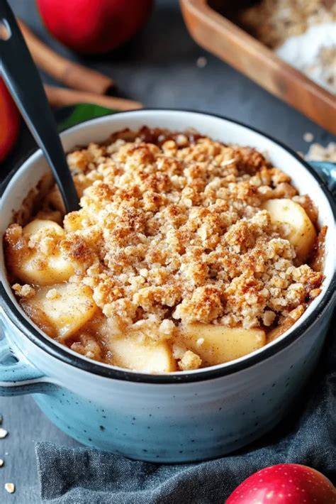 Apfel-Crumble mit Haferstreuseln