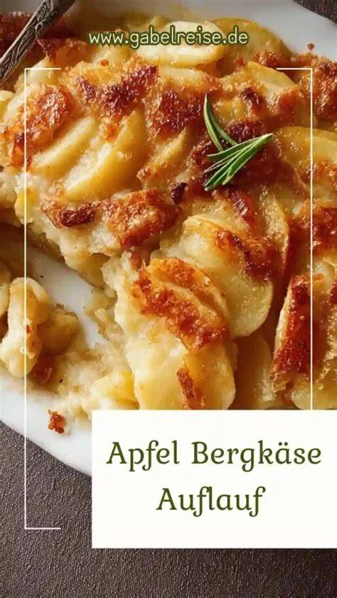 Apfel-Lebkuchen-Auflauf in goldbrauner Auflaufform