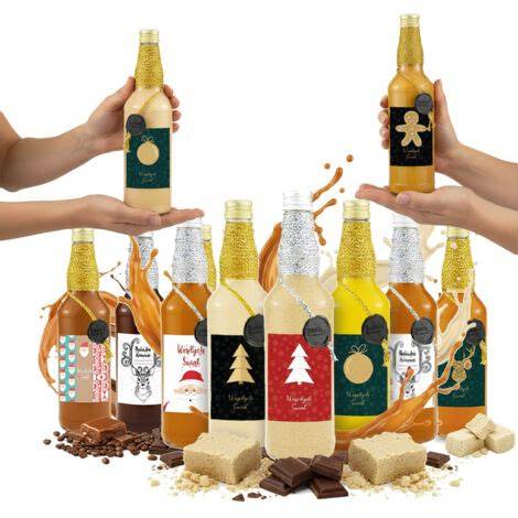 Apfel-Marzipan-Marmelade als Geschenkidee dekoriert