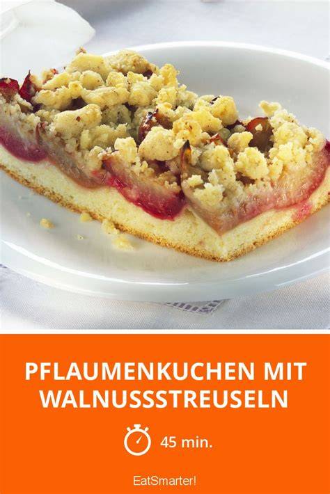 Apfel-Pflaumen-Streuselkuchen mit Walnussstreuseln