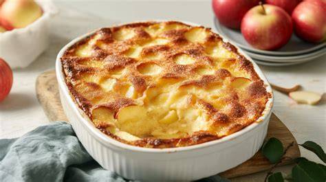 Apfel-Quark-Auflauf mit Zwieback