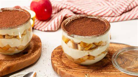 Apfel-Tiramisu im Glas