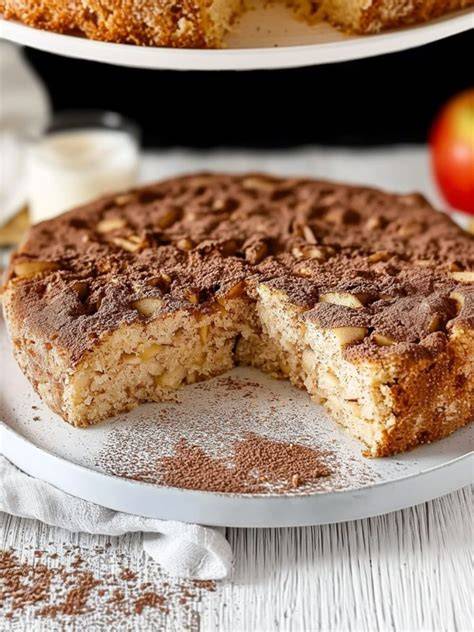 Apfel-Zimt-Kuchen frisch serviert
