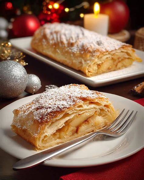 Apfelfüllung mit Pudding und Nüssen