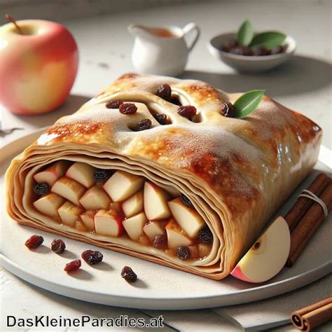 Apfelfüllung mit Zimt und Rosinen