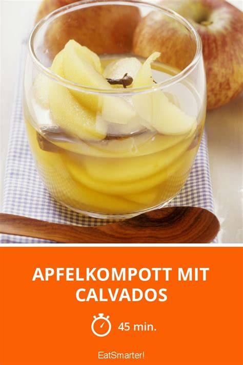 Apfelkompott und Calvados als Aromageber