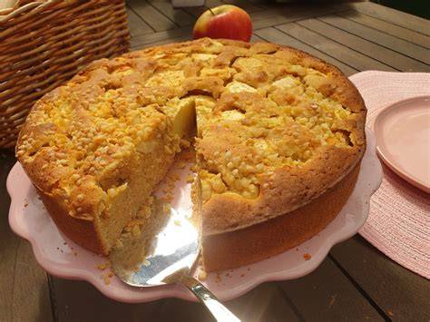 Apfelkuchen ohne Zucker in Springform