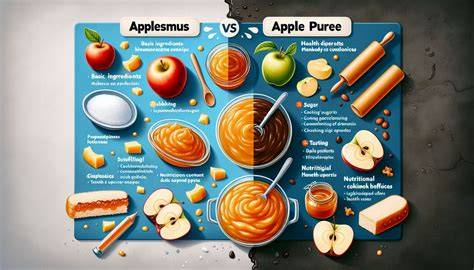 Apfelmus und Apfelmark - Infografik: Unterschiede, Zuckerzusatz, neue Vorschriften