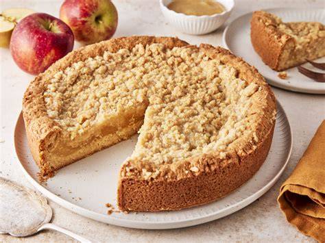 Apfelmuskuchen mit Butterkeks-Streusel