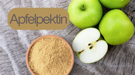 Apfelpektin Pulver und Erdbeeren
