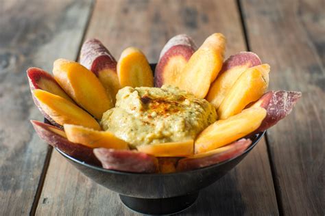Apfelpommes zum Dippen - verschiedene Dips