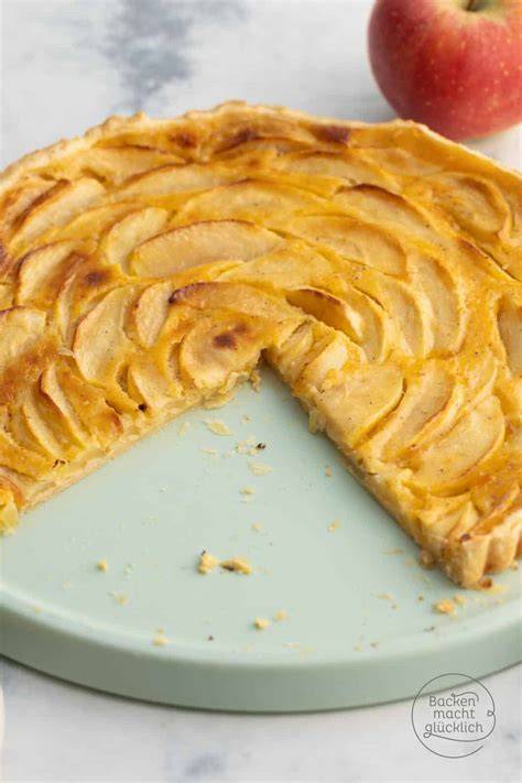 Apfeltarte mit Tahini‑Karamell