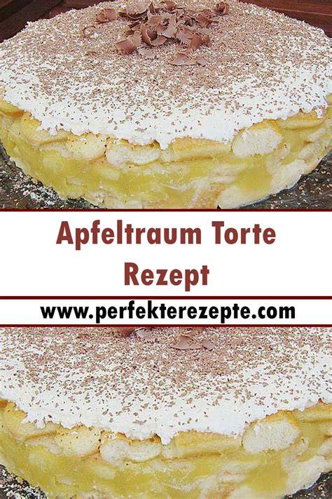Apfeltraum Torte, verschiedene Schichten