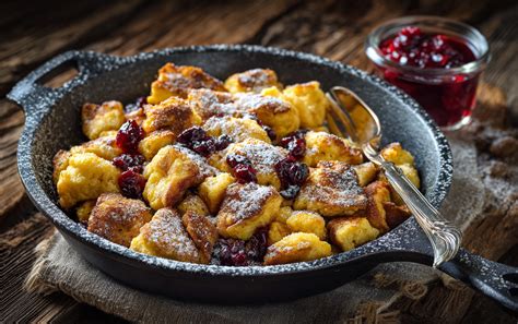 Apfelwürfel in Pfanne mit Zimt und Rosinen