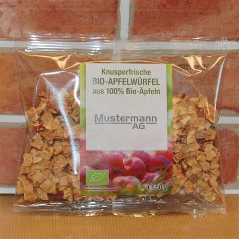 Apfelwürfel mit Mandeln im Backofen