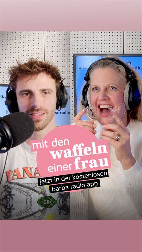 App-Screenshot: barba radio mit Podcast-Übersicht und Abspiel-Button