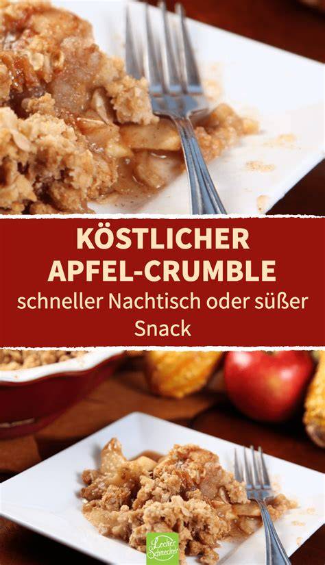 Apple Crumble mit knusprigen Streuseln und Vanilleeis