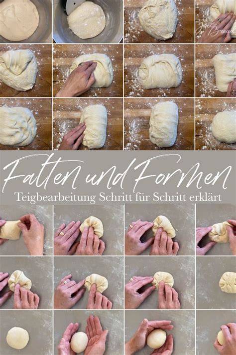 Arbeitsschritte: Kneten und Dehnen & Falten