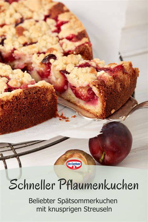 Arbeitsschritte Pflaumenkuchen mit Streusel