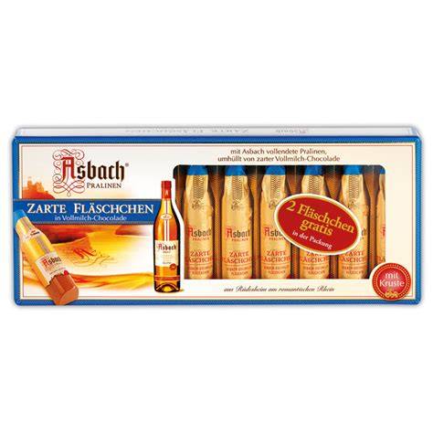 Asbach Fläschchen und Pralinenvariation