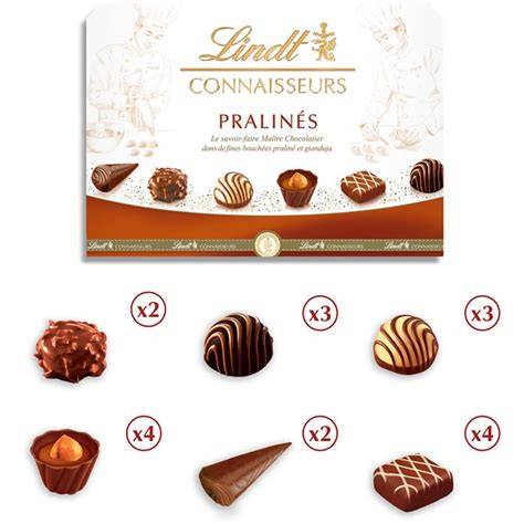 Assortiment der Lindt Pralinés
