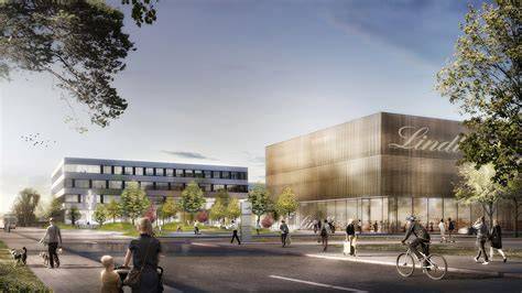 Außenansicht des Lindt Campus Aachen