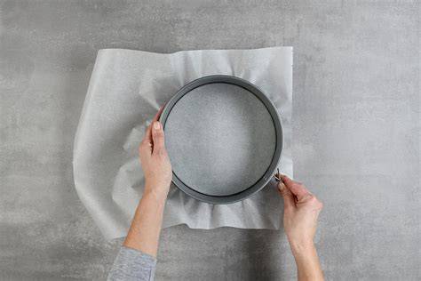 Aufbau Springform mit Backpapier