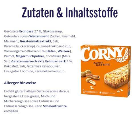 Aufbau eines Corny Riegels: Schichten und Zutaten