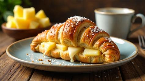 Aufbau und Schichtung eines klassischen Croissants