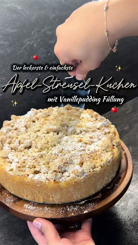Aufbau-Skizze: Boden - Apfelkompott - Vanillepudding - Streusel
