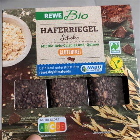 Aufbewahrung Schoko Haferriegel im Kühlschrank