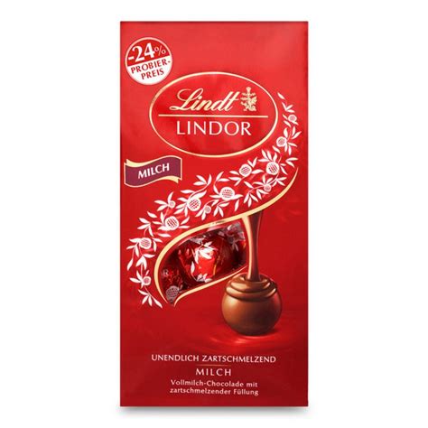 Aufgeschnittene Lindor Kugel mit zartschmelzendem Kern
