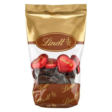 Aufgeschnittene Lindt Champagner Herzen: Füllung und Außenhülle